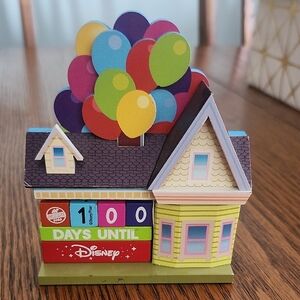 Disney House Countdown with Colorful Balloons